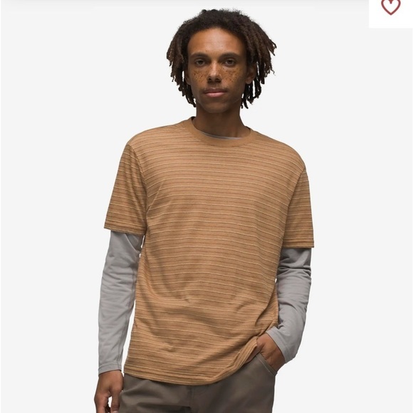 PrAna Mens Crew T-Shirt brown. Size XLarge - Picture 1 of 9